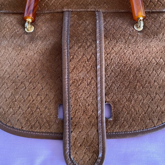 Etra Suede Leather hand bag - Picture 7 of 15